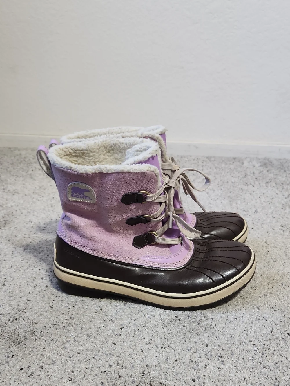 Sorel Tivoli II Waterproof Boots Purple/Brown Women's Size 7
